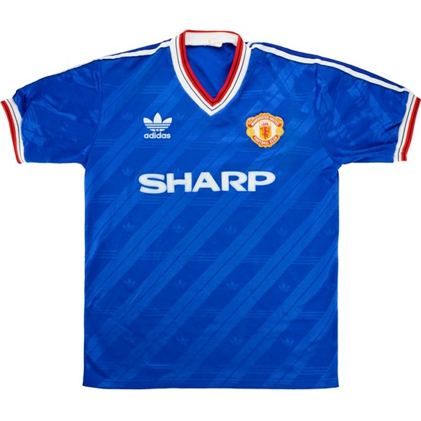 Tailandia Camiseta Manchester United 3rd Retro 1986 1988 Azul